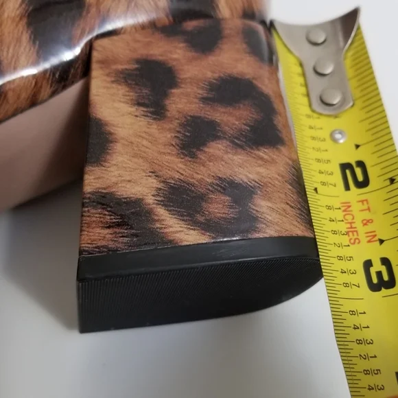 🆕️⬇️🎉HOST PICK🎉 Schutz Kika Square Toe Leopard Print Patent Leather Booties - Picture 12 of 13